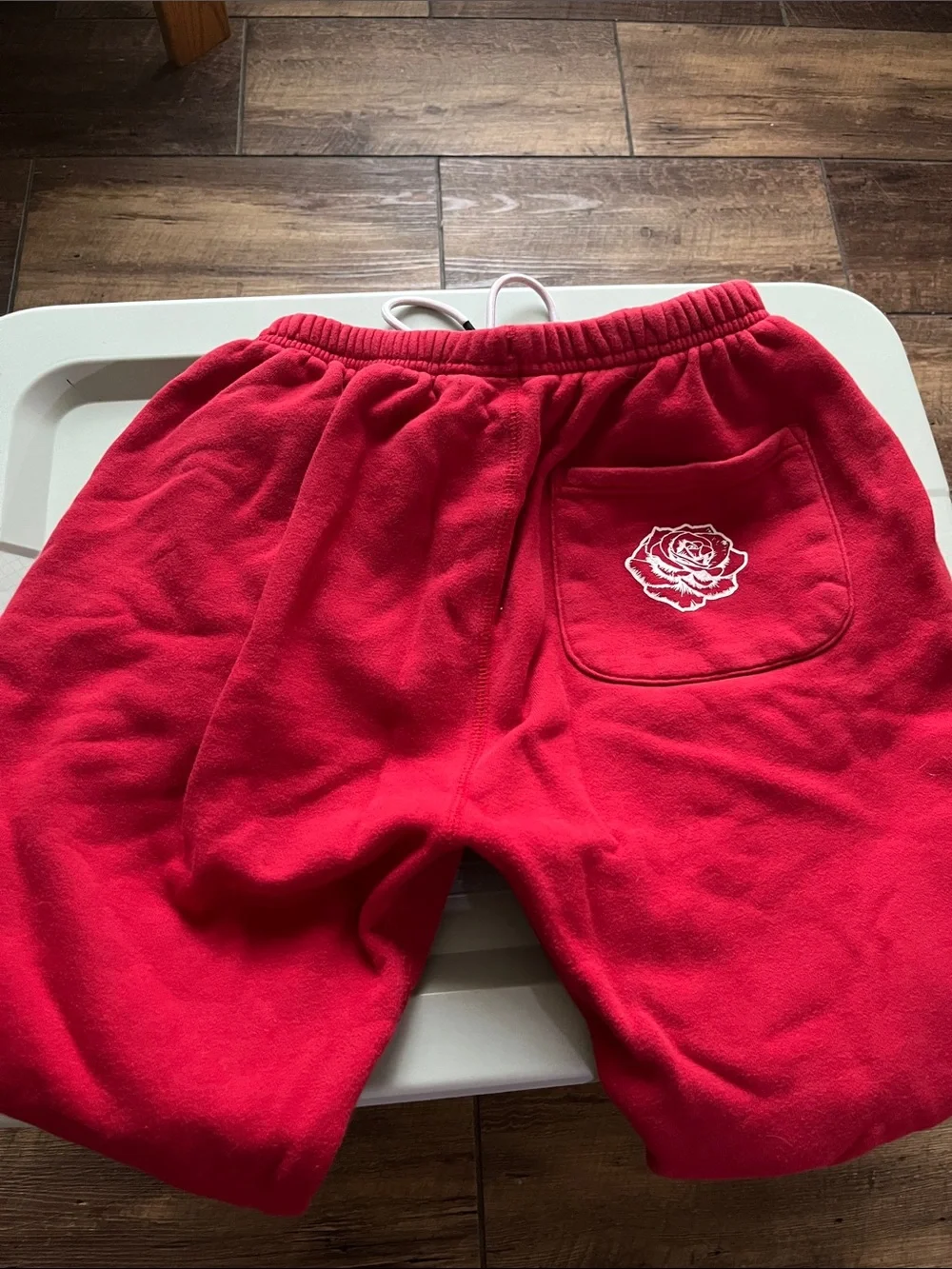 YoungLA Red Graphic Jogger Sweatpants